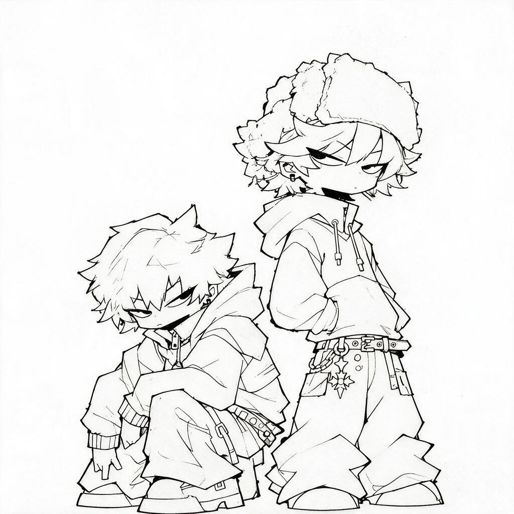 Ajuste os braços do personagem agachado, e tire o cigarro da boca do personagem  — After