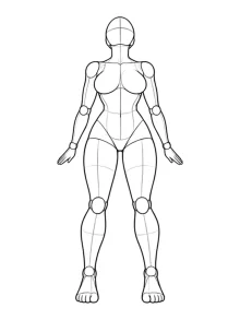 Standing, arms back, chest out