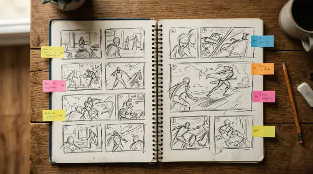 How to Storyboard a Comic: From Rough Thumbnails to Final Panels