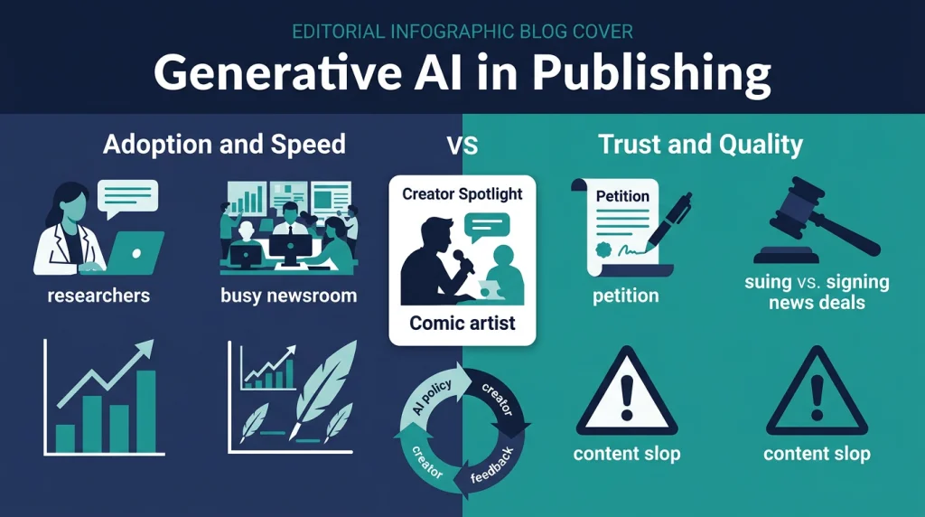 generative ai in publishing: Interviews on Adoption, Quality, and Trust