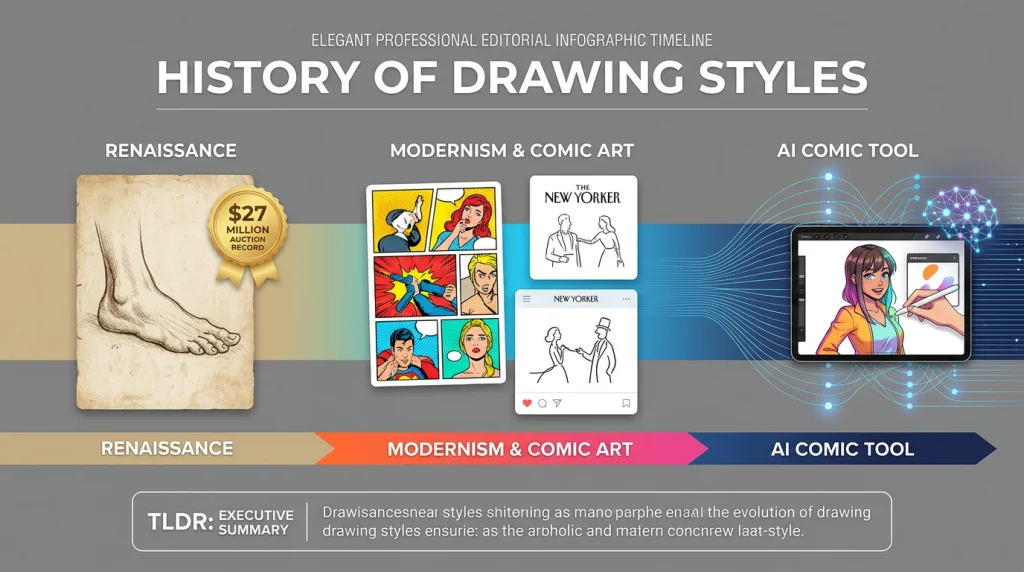 History of Drawing Styles: From Renaissance to AI Comic Tools
