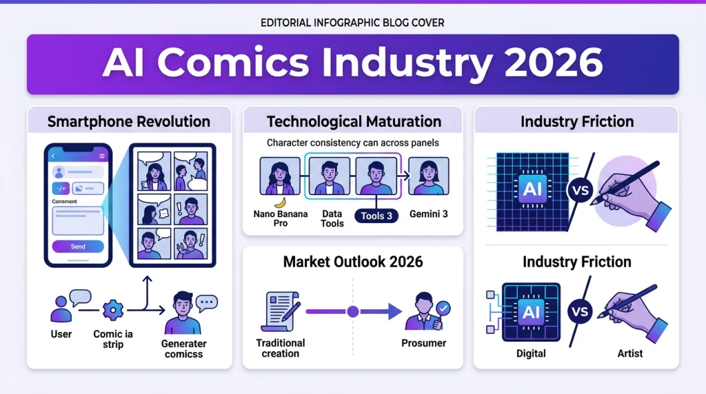 AI Comics Industry 2026: The Rise of the Panel Generator