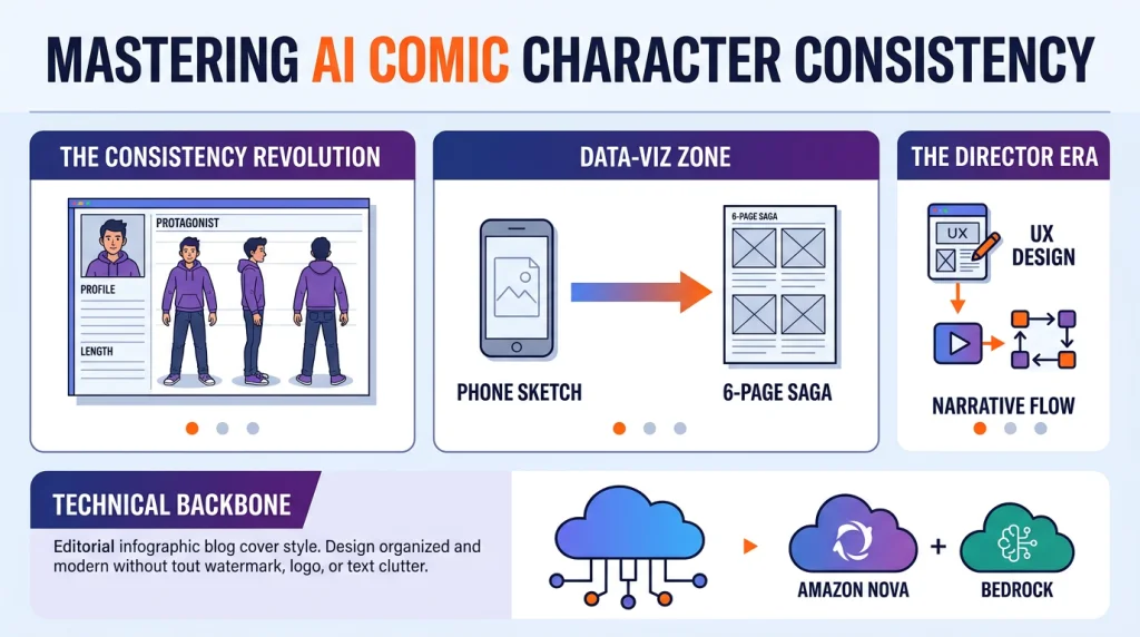 Mastering AI Comic Character Consistency: From Phone Sketches to 6-Page Sagas