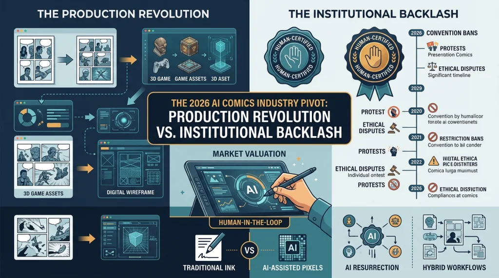 The 2026 AI Comics Industry Pivot: Balancing Production with Backlash