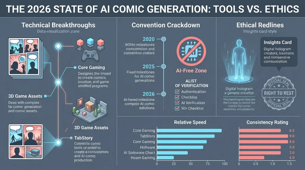 The 2026 State of AI Comic Generation: Tools vs. Ethics