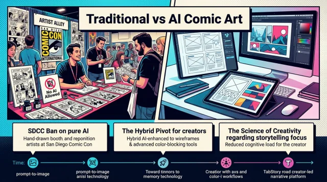Traditional vs AI Comic Art: How to Navigate the New SDCC Rules