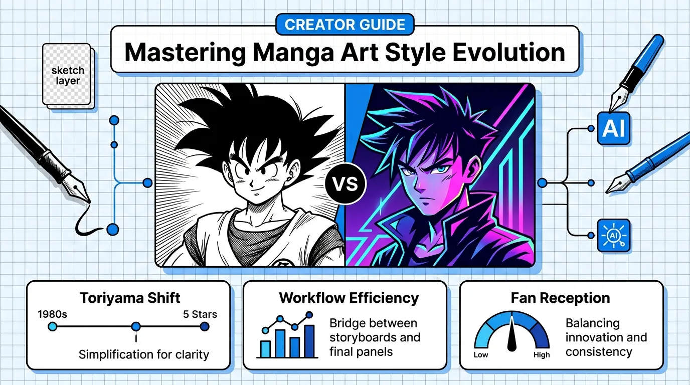 Mastering Manga Art Style Evolution: Using AI to Bridge Classic Techniques and Modern Aesthetics