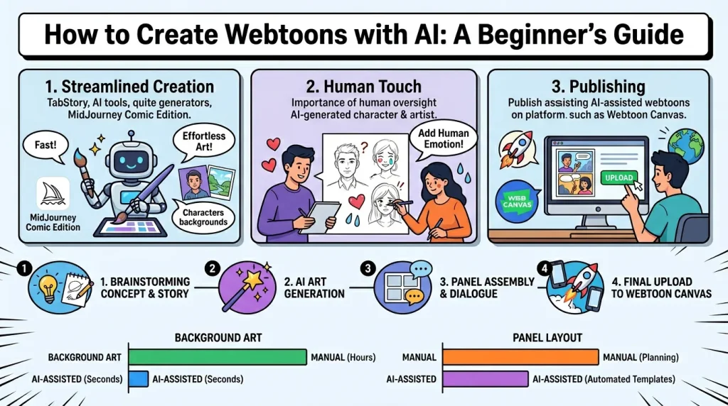 How to Create Webtoons with AI: A Beginner’s Guide
