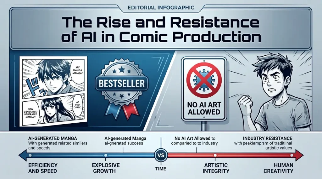 The Rise and Resistance of AI in Comic Production