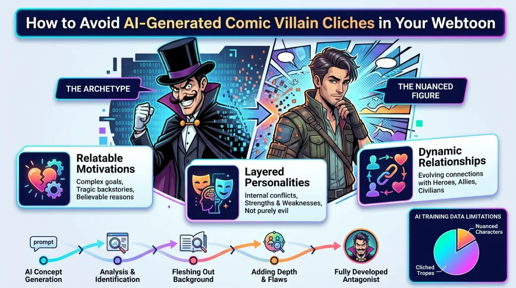 How to Avoid AI-Generated Comic Villain Cliches in Your Webtoon