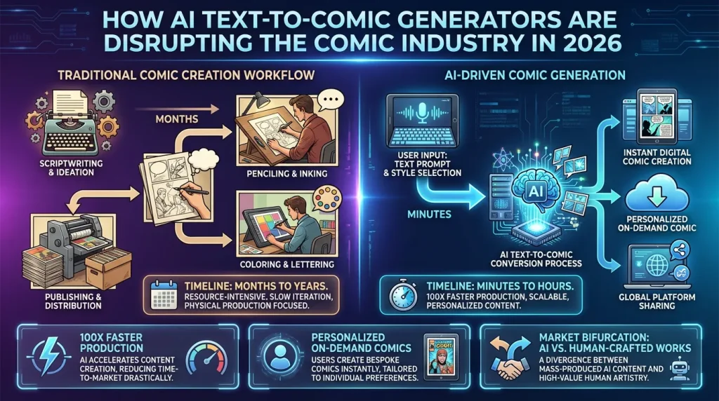 How AI Text-to-Comic Generators Are Disrupting the Comic Industry in 2026