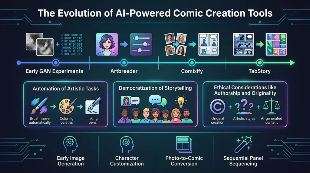 The Evolution of AI-Powered Comic Creation Tools: A Comprehensive Review
