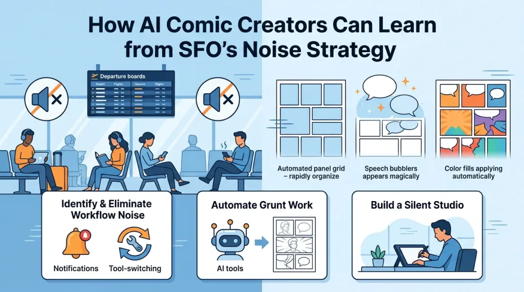 How AI Comic Creators Can Learn from SFO's Noise Reduction Strategy