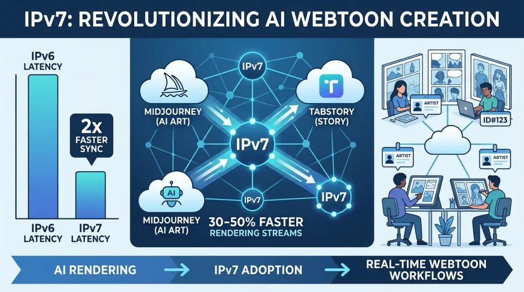 How IPv7 Revolutionizes AI Webtoon Creation with Next-Gen Networking
