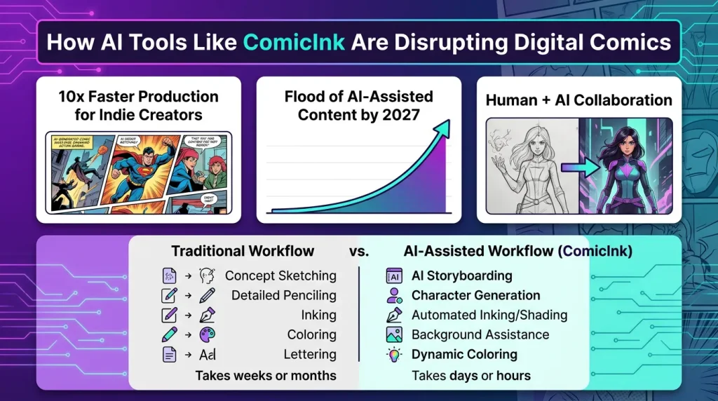 How AI Tools Like ComicInk Are Disrupting the Digital Comics Market