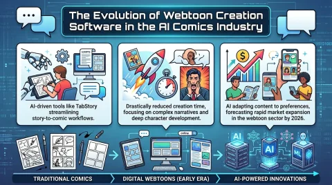 The Evolution of Webtoon Creation Software in the AI Comics Industry