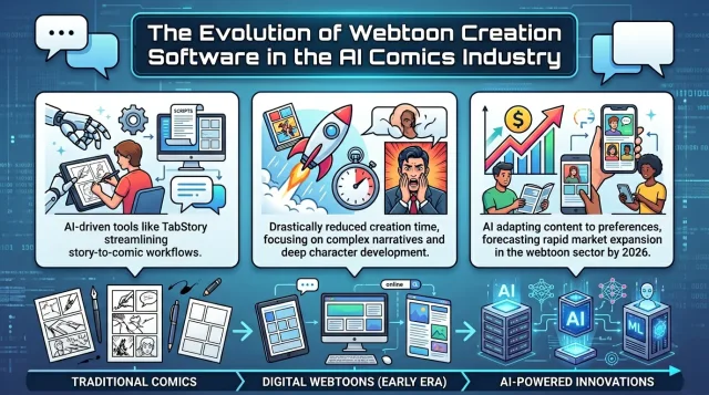 The Evolution of Webtoon Creation Software in the AI Comics Industry