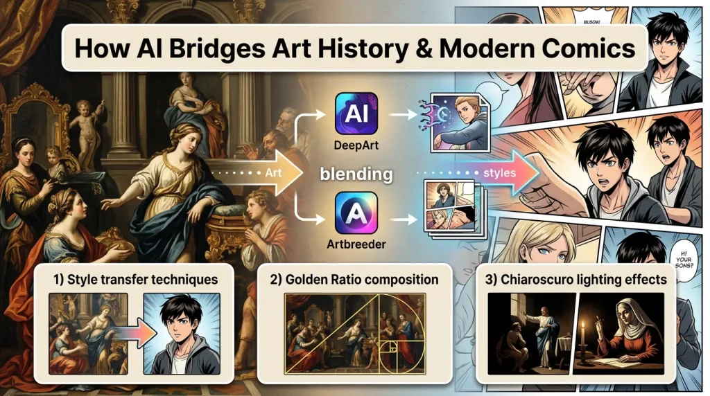 How to Blend Art History with Modern Comics Using AI Tools