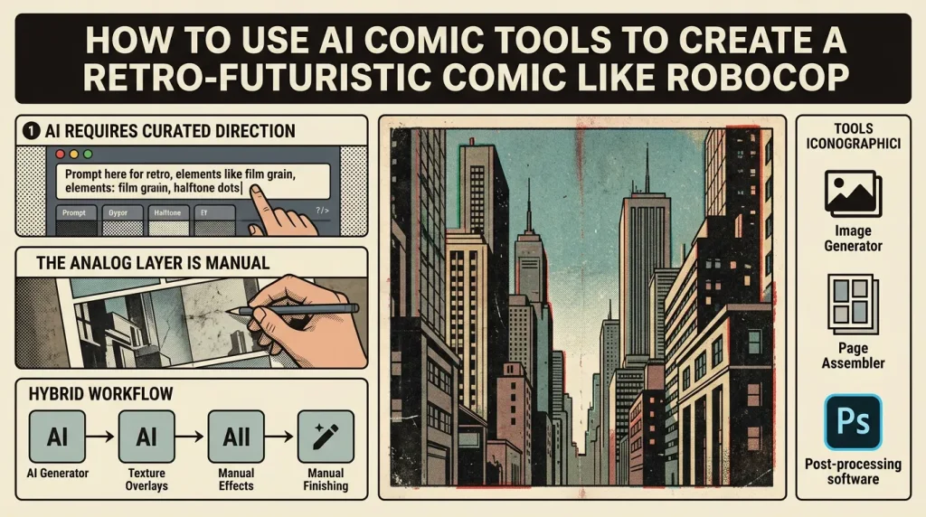 How to Use AI Comic Tools to Create a Retro-Futuristic Comic Like RoboCop