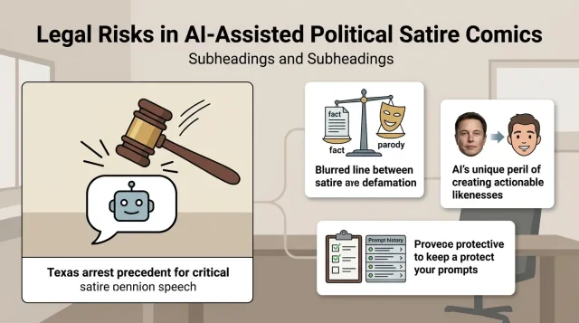 How Comic Creators Can Avoid Legal Trouble When Using AI for Political Satire