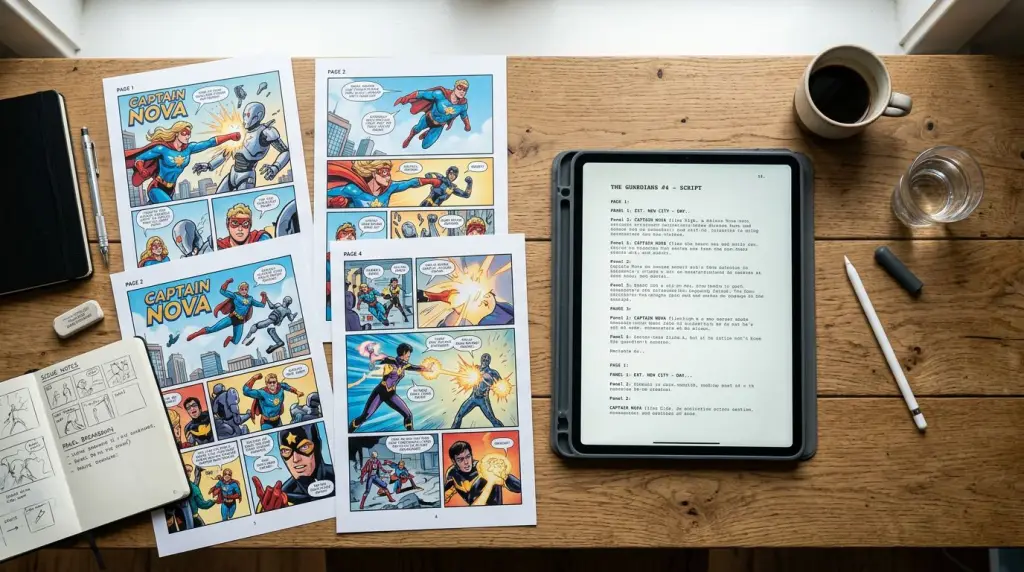 How to Write a Comic Script (Format, Template, and Examples)