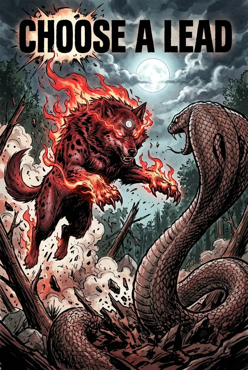 RED-CRIMSON-BLACK WOLF πΊ VS. GIANT KING CORBA π