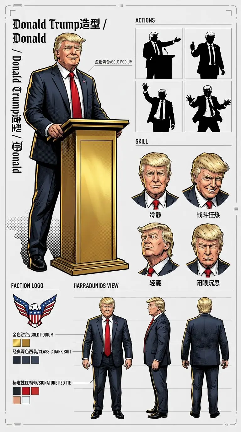 Donald Trump造型 portrait