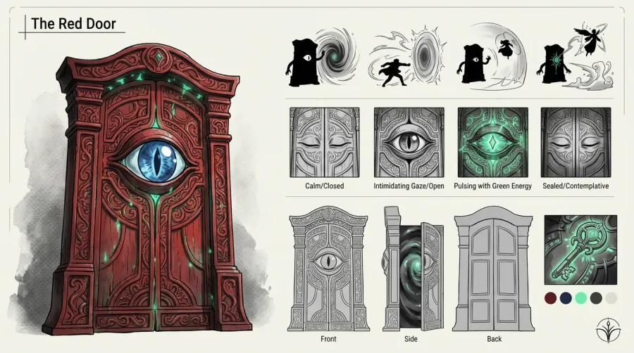 The Red Door portrait
