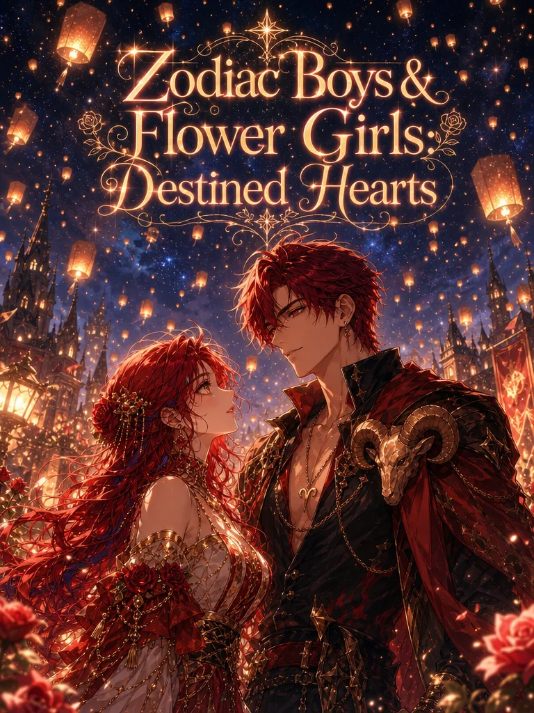 Zodiac Boys is Aries & Flower Girls is rose: Destined Hearts