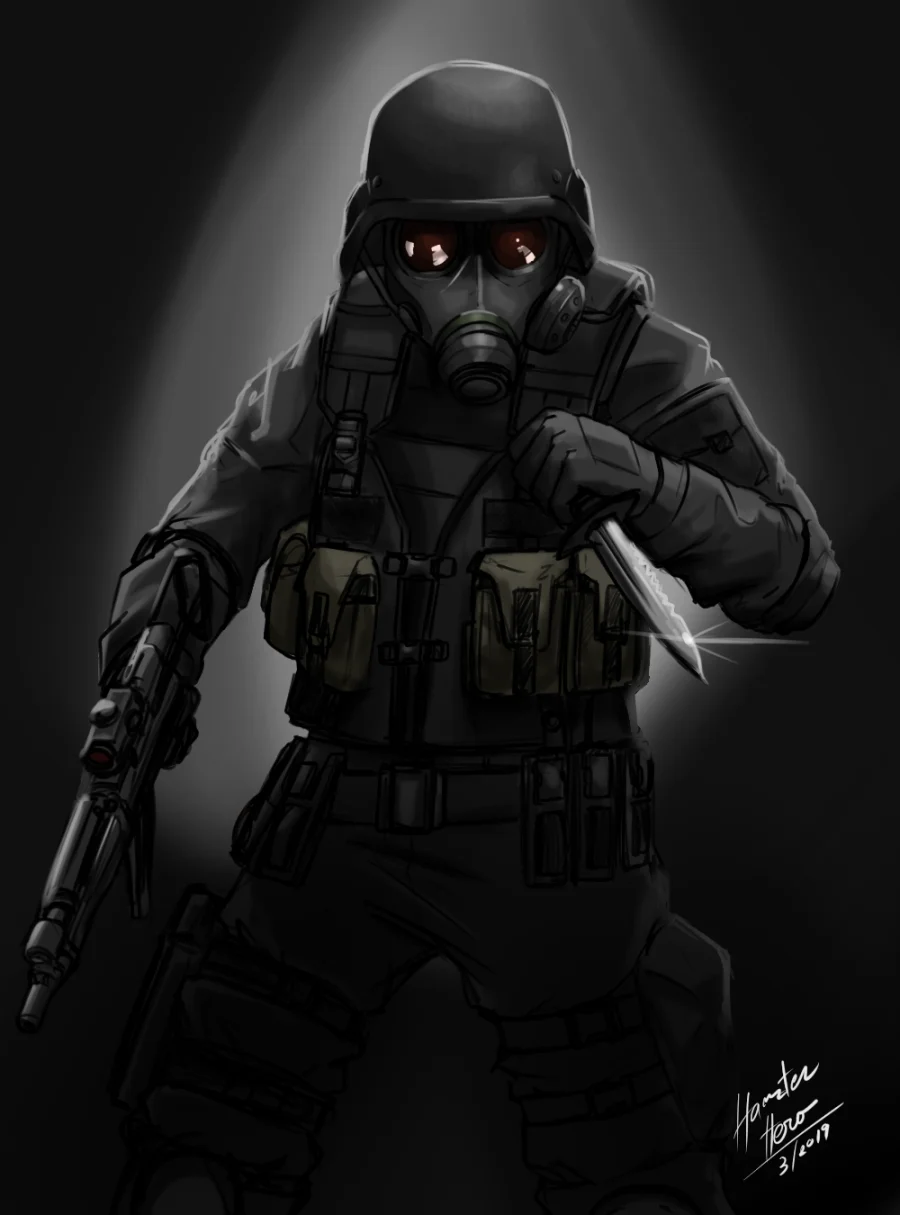 Sargent Dead Eye portrait
