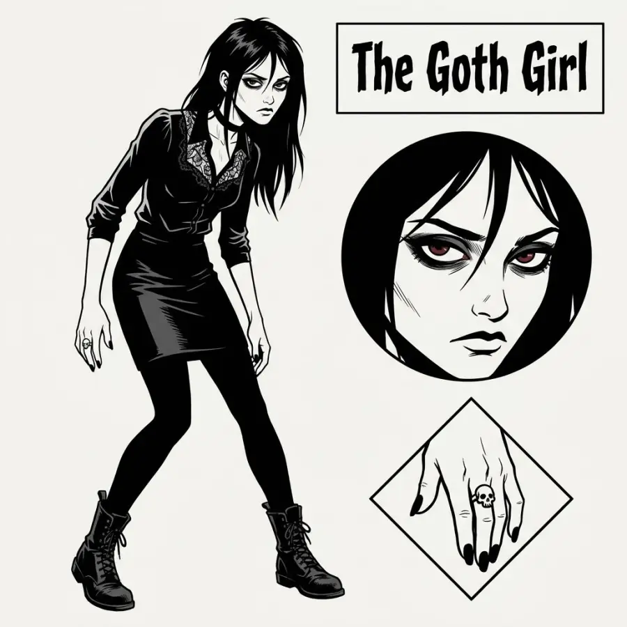 The Goth Girl portrait