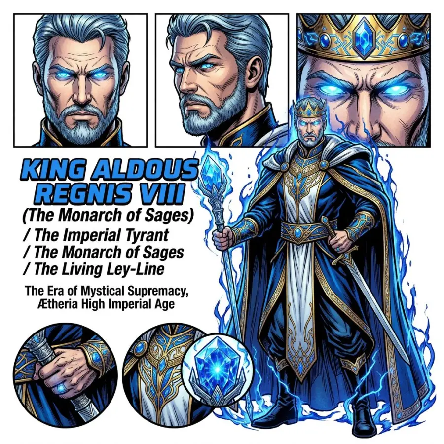 KING ALDOUS REGNIS VIII (The Monarch of Sages) portrait