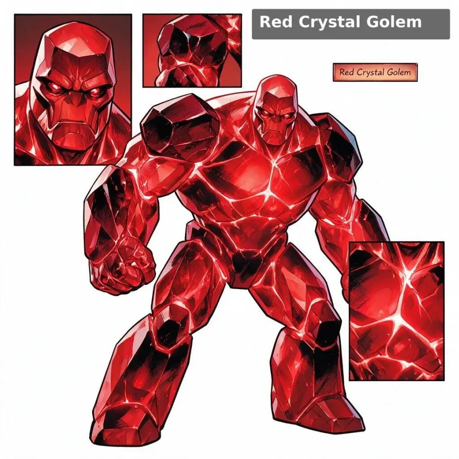 Red Crystal Golem portrait
