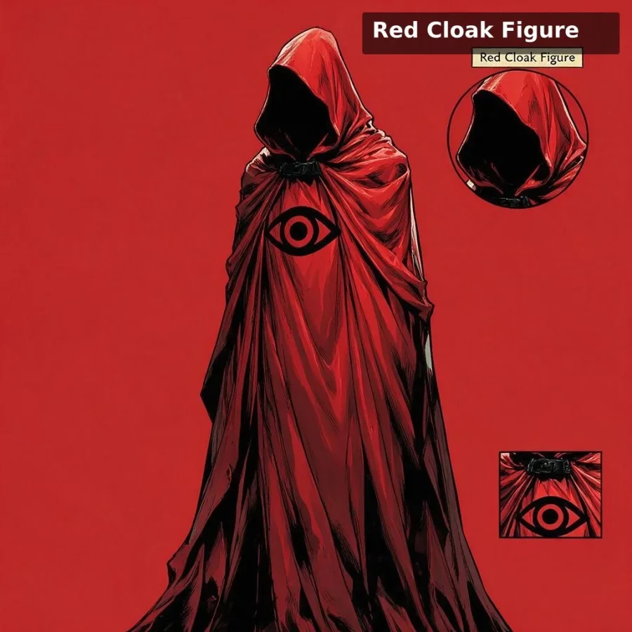 Red Cloak Figure portrait