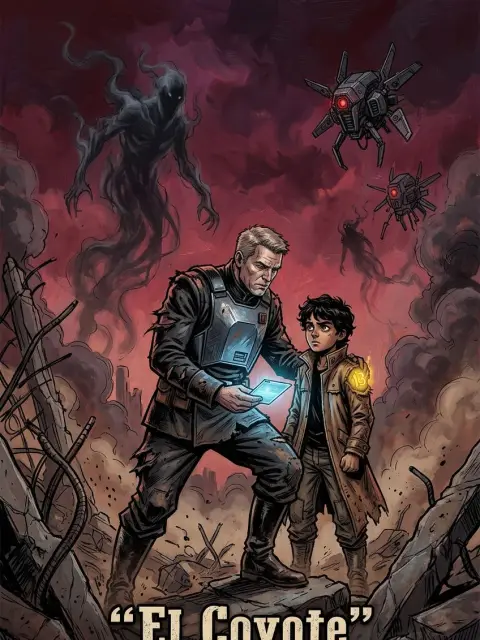 “El Coyote” The Border Lands cover