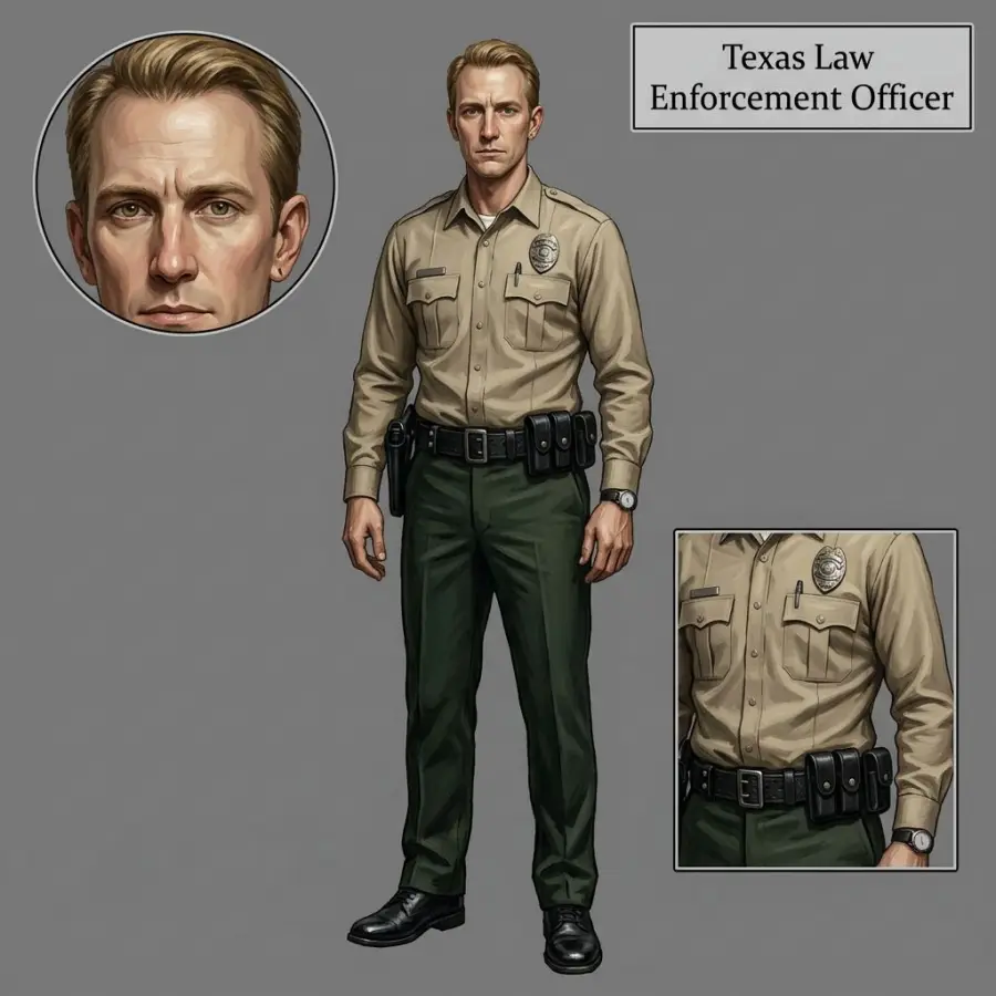 Texas Law Enforcement Officer portrait
