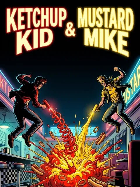 Ketchup Kid & Mustard Mike: “The Great Texas Diner Dog Showdown”