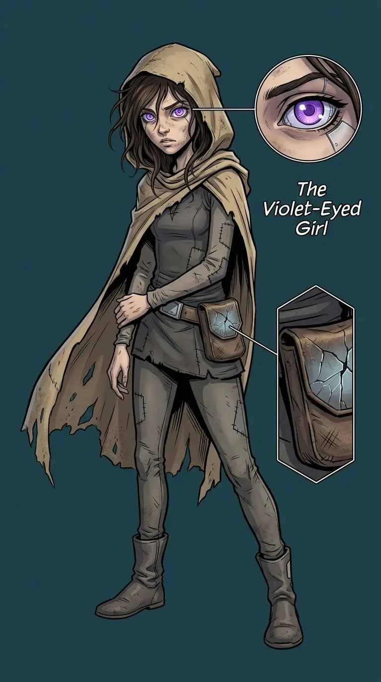 The Violet-Eyed Girl portrait