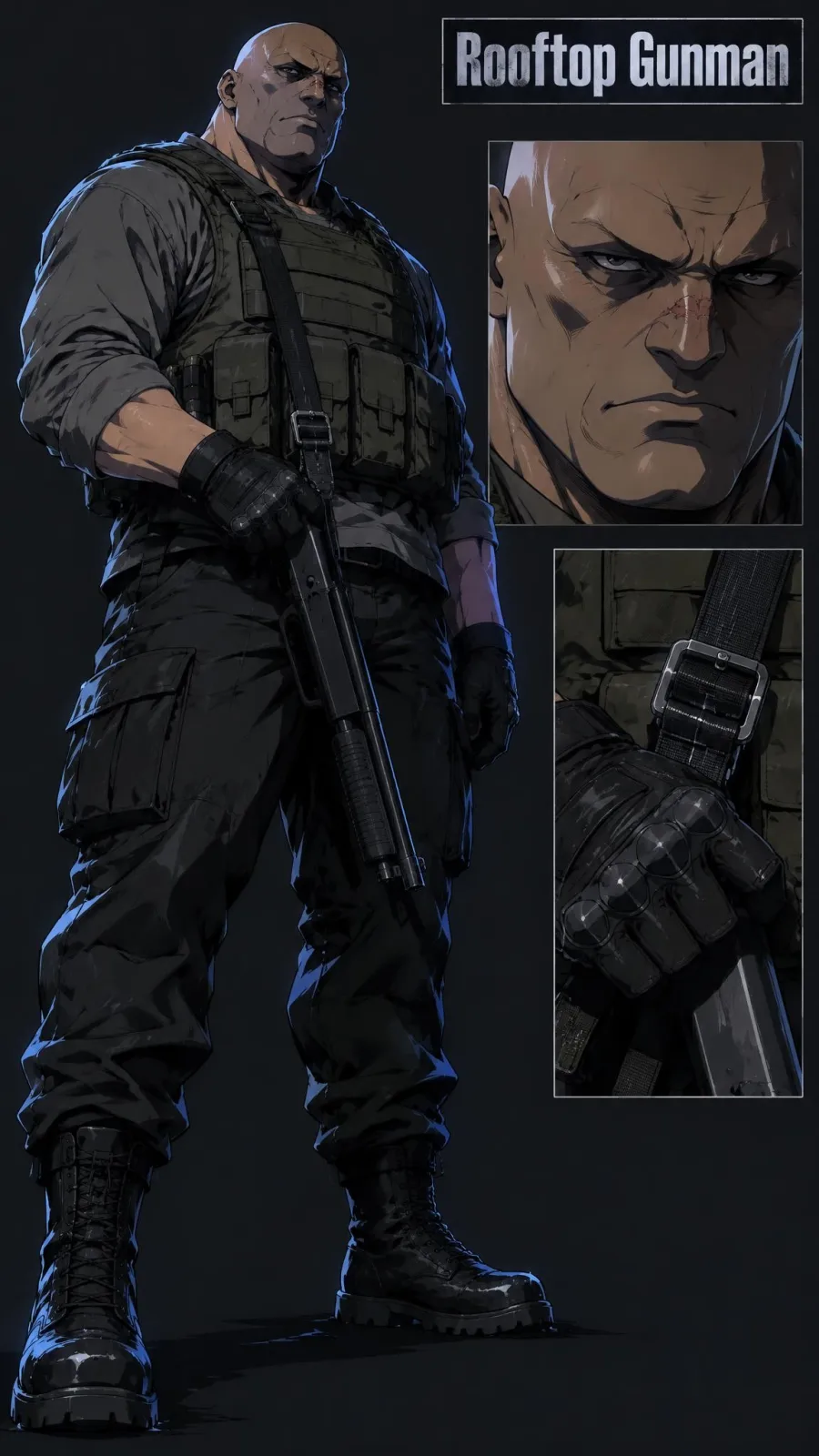 Rooftop Gunman portrait