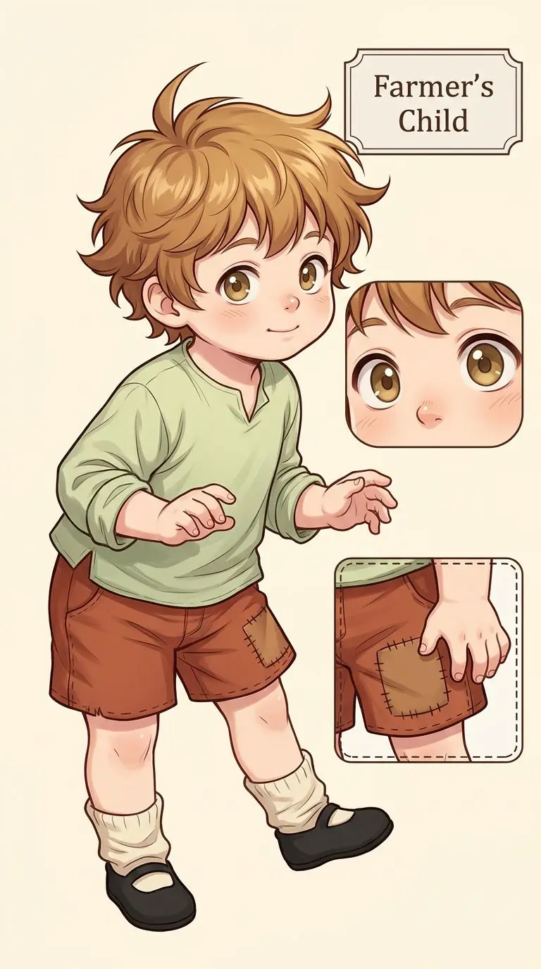 Farmer's Child portrait