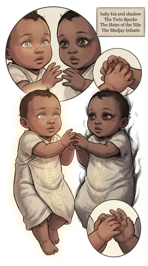 baby kia and shadow