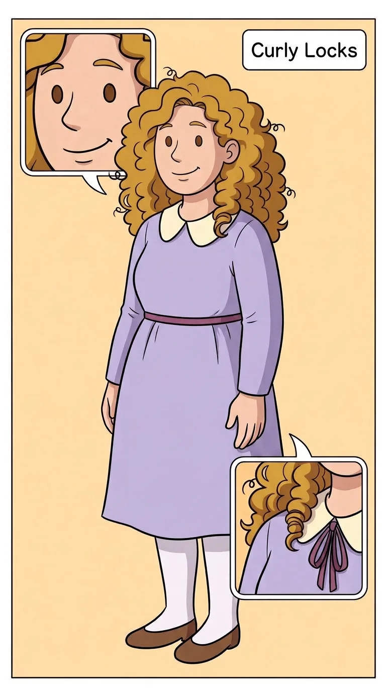 Curly Locks portrait