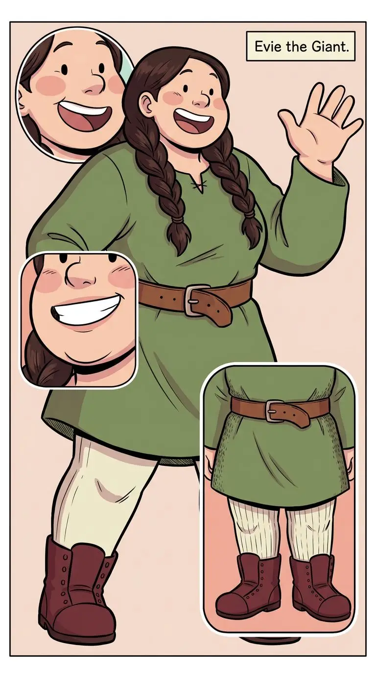 Evie the Giant portrait