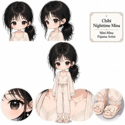 Chibi Nighttime Mina