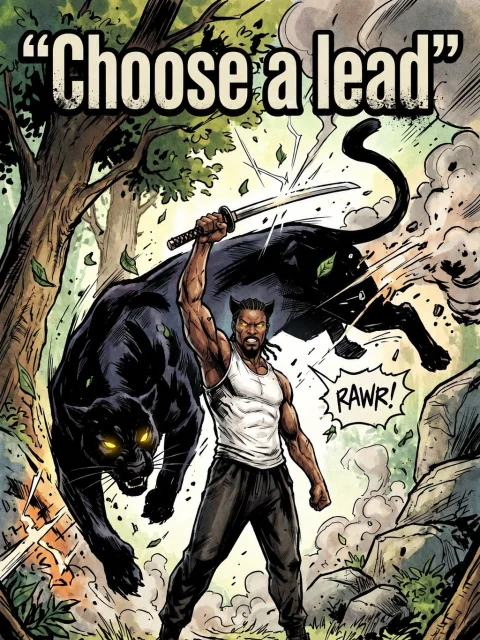 THE BLACK PANTHER AND THE SNOW LEOPARD