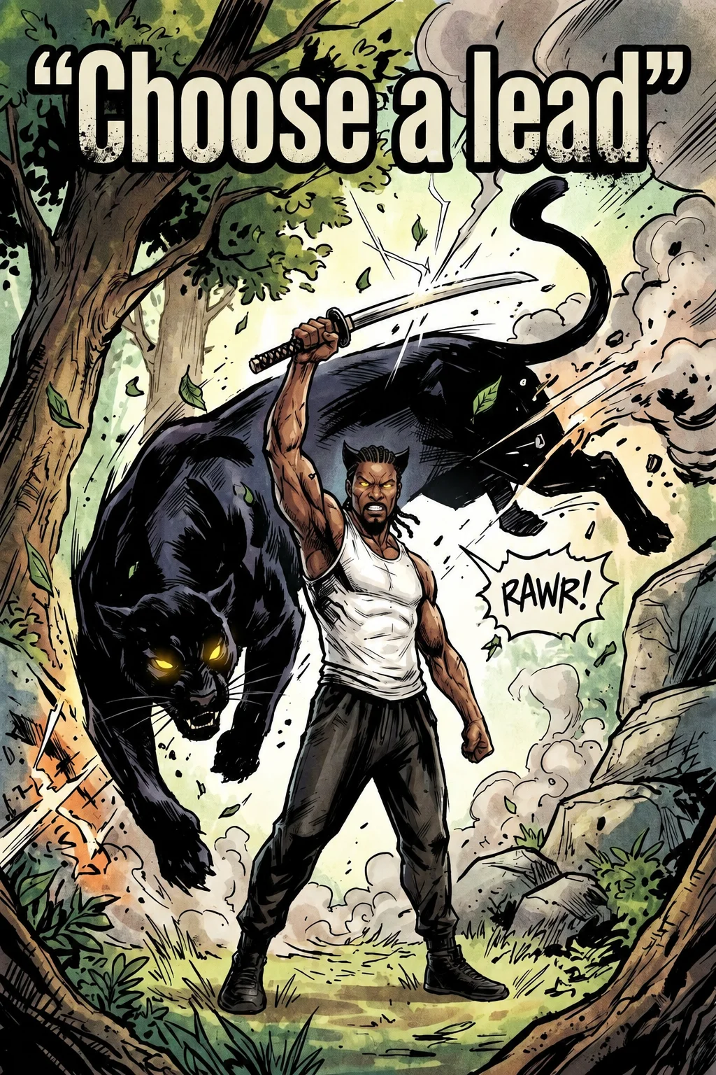 THE BLACK PANTHER AND THE SNOW LEOPARD