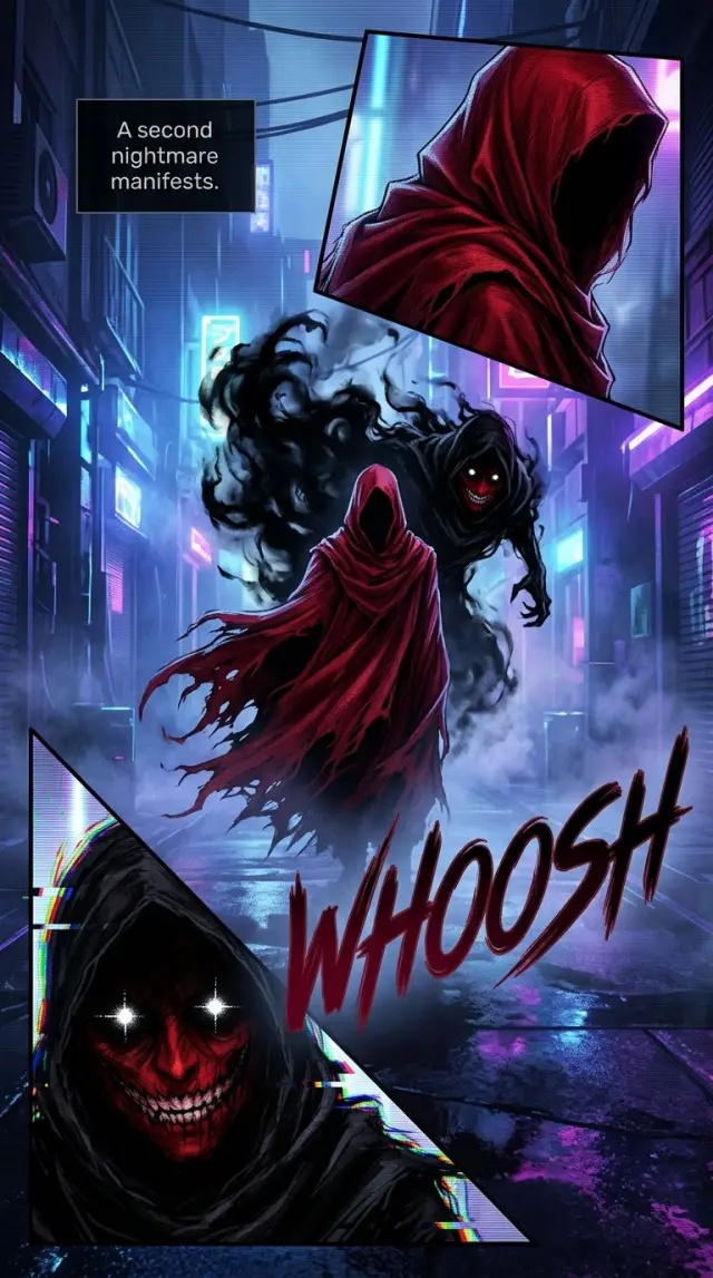 The black cloak appears