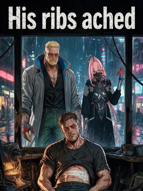 His ribs ached