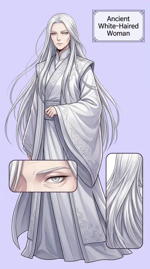 Ancient White-Haired Woman