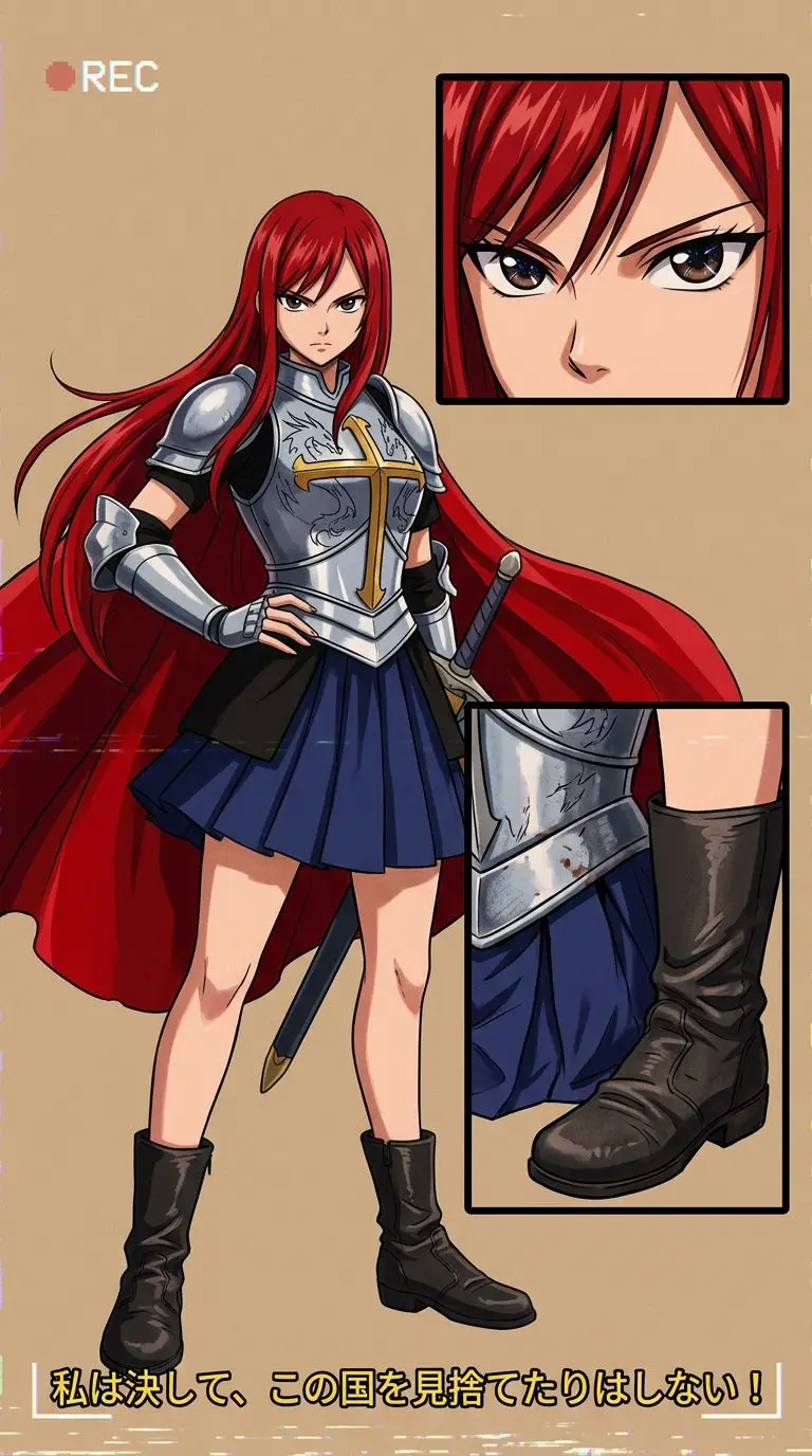 Erza Scarlet portrait